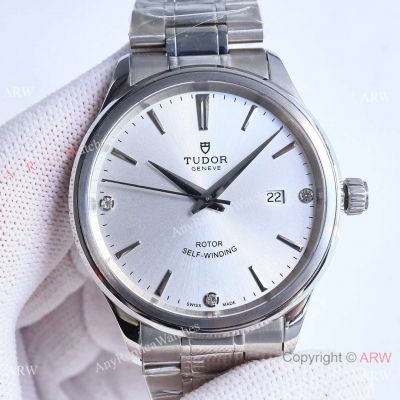Swiss Replica Tudor Style 40 Stainless Steel Silver Dial Watches Automatic